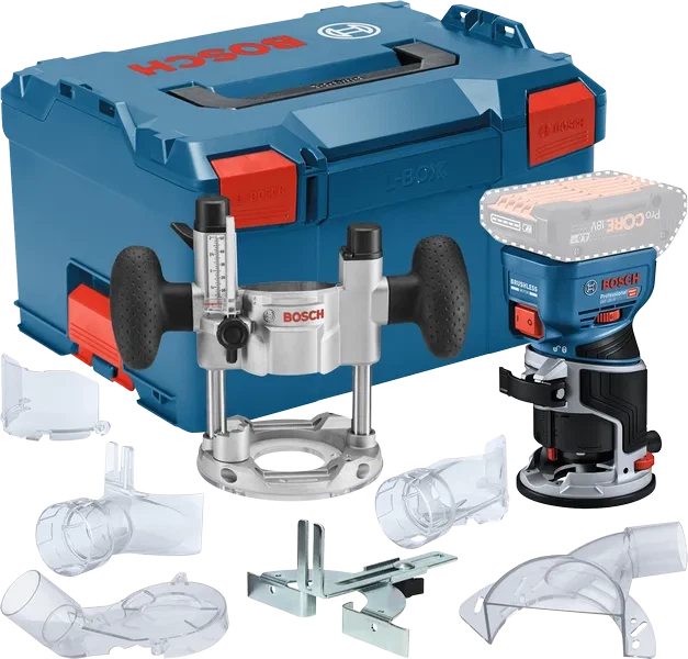 Akumulatorowa frezarka krawędziowa Bosch Professional GKF 18V-8 18 V 6–8 mm 10000–30000 obr/min (06016C2003) - Zdjęcie 1 Akumulatorowa frezarka krawędziowa Bosch Professional GKF 18V-8 18 V 6–8 mm 10000–30000 obr/min (06016C2003) - obraz 1