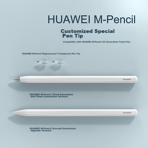 ESCASE Совместимый с Huawei M-pencil 2 наконечник для стилуса, сменный металлический наконечник для стилуса Matepad второго поколения, оригинальный для планшетов 11 дюймов первого поколения, комплект из двух металлических аксессуаров. - изображение 5