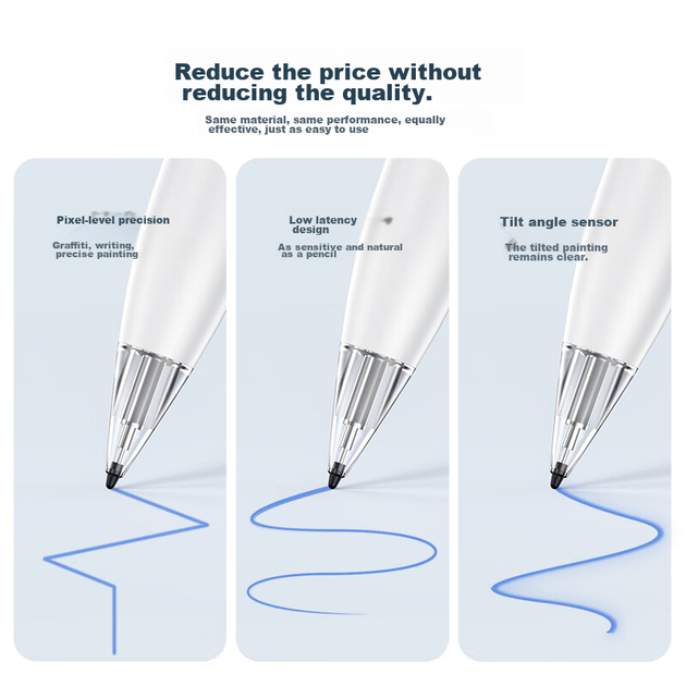 ESCASE Совместимый с Huawei M-pencil 2 наконечник для стилуса, сменный металлический наконечник для стилуса Matepad второго поколения, оригинальный для планшетов 11 дюймов первого поколения, комплект из двух металлических аксессуаров. - изображение 7