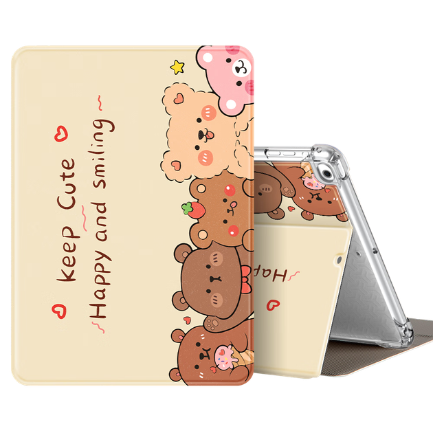 Чохол для планшета Apple iPad 9.7" 2018/2017/Air 2 QBOSS Bears - зображення 4