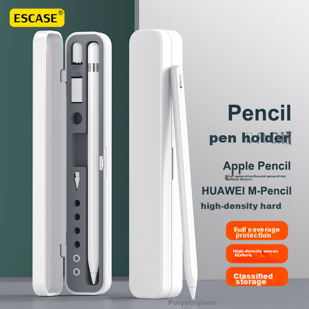 Чехол для стилуса ESCASE с конденсатором, подходит для хранения стилуса Apple Pencil второго поколения, защитный чехол для сенсорного экрана, чехол для хранения и защиты наконечника стилуса Huawei M-Pencil, серый. - Фото 4 Чехол для стилуса ESCASE с конденсатором, подходит для хранения стилуса Apple Pencil второго поколения, защитный чехол для сенсорного экрана, чехол для хранения и защиты наконечника стилуса Huawei M-Pencil, серый. - изображение 4