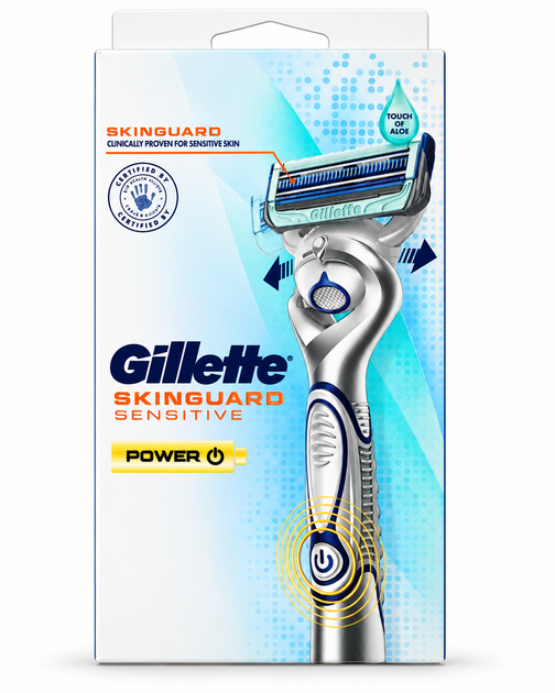 Станок для гоління Gillette Skinguard POWER Sensitive FlexBall з 1 змінним картриджем - Фото 1 Станок для гоління Gillette Skinguard POWER Sensitive FlexBall з 1 змінним картриджем - изображение 1