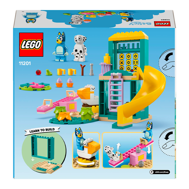 Конструктор LEGO Bluey Веселощі з Блуї та Хлоєю на ігровому майданчику 104 деталі (11201) - зображення 2