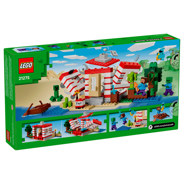 Конструктор LEGO Minecraft Дом TNT в джунглях 287 деталей (21275) - изображение 2