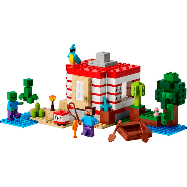 Конструктор LEGO Minecraft Дом TNT в джунглях 287 деталей (21275) - изображение 3