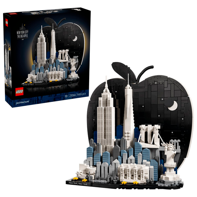 Конструктор LEGO Architecture Нью-Йорк — «Большое яблоко» 1465 деталей (21066) - изображение 3