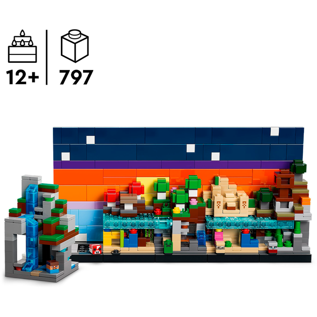 Конструктор LEGO Minecraft Мінібіоми 797 деталей (21589) - зображення 3