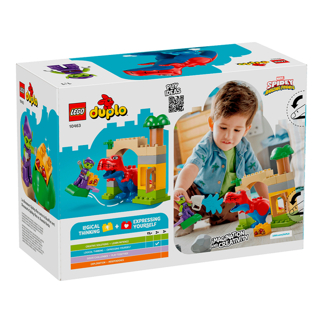 Конструктор LEGO DUPLO Marvel Динозавр Spidey-Rex проти Зеленого Гобліна 25 деталей (10463) - зображення 2