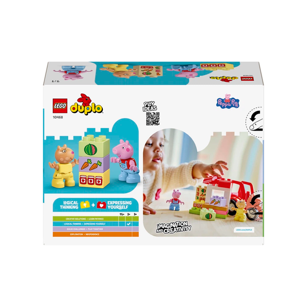Конструктор LEGO DUPLO Peppa Pig Трактор і ринок 18 деталей (10468) - зображення 2