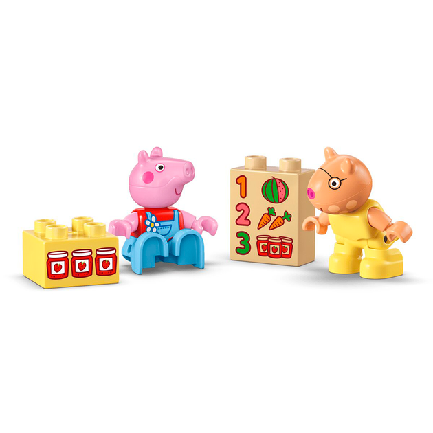 Конструктор LEGO DUPLO Peppa Pig Трактор і ринок 18 деталей (10468) - зображення 3