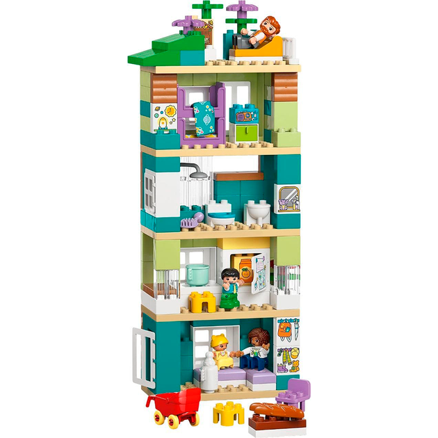 Конструктор LEGO DUPLO Town 3-в-1 Современный семейный дом с фигурками 166 деталей (10470) - изображение 4