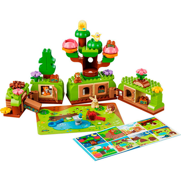 Конструктор LEGO DUPLO Town Ліс відкриттів із дикими тваринами 131 деталь (10480) - зображення 3
