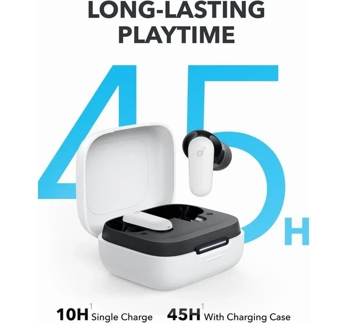 Беспроводные наушники Anker Soundcore P30i White, ANC 42 дБ, Bluetooth 5.4 - изображение 3