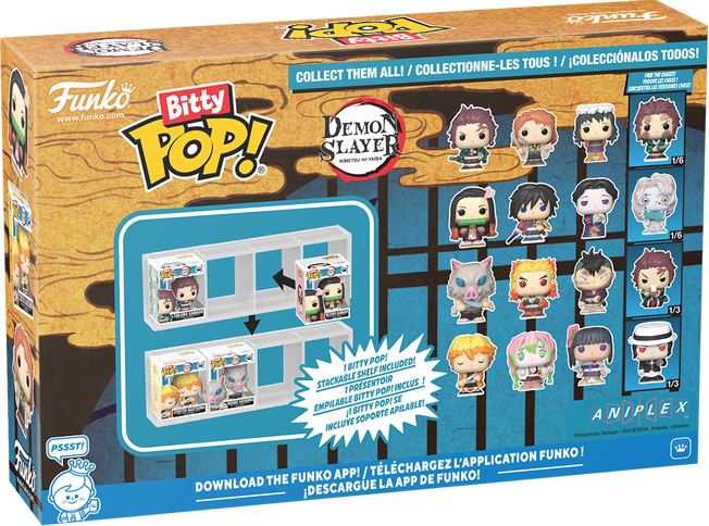 Набір міні-фігурок Funko Bitty Pop! Animation: Demon Slayer (4-Pack Series 1) - зображення 2