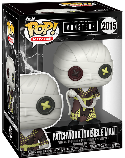 Фігурка Funko POP! Universal Monsters: Patchwork Invisible Man (Людина-невидимець у стилі Patchwork) #2015 - Фото 1 Фігурка Funko POP! Universal Monsters: Patchwork Invisible Man (Людина-невидимець у стилі Patchwork) #2015 - зображення 1