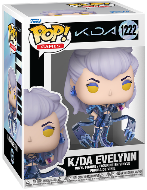 Фігурка Funko POP! Games: League of Legends — K/DA EVELYNN (К/DA Евелінн) #1222 - Фото 1 Фігурка Funko POP! Games: League of Legends — K/DA EVELYNN (К/DA Евелінн) #1222 - зображення 1