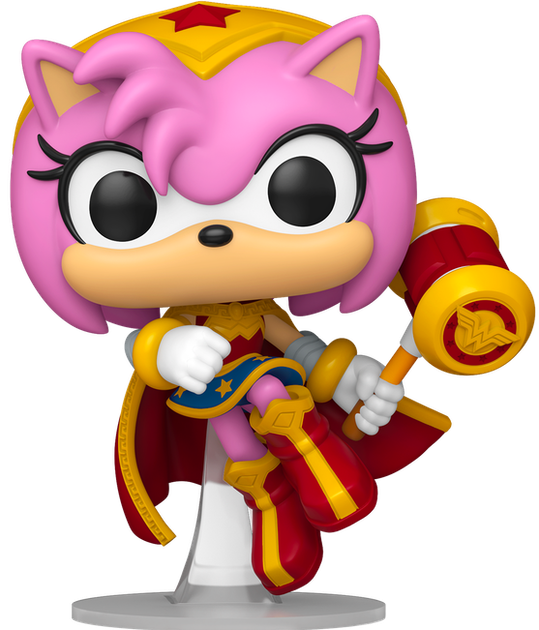 Фигурка Funko Pop! Games: Sonic the Hedgehog — #595 Эми как Чудо-Женщина (Amy as Wonder Woman) - Фото 2 Фигурка Funko Pop! Games: Sonic the Hedgehog — #595 Эми как Чудо-Женщина (Amy as Wonder Woman) - изображение 2