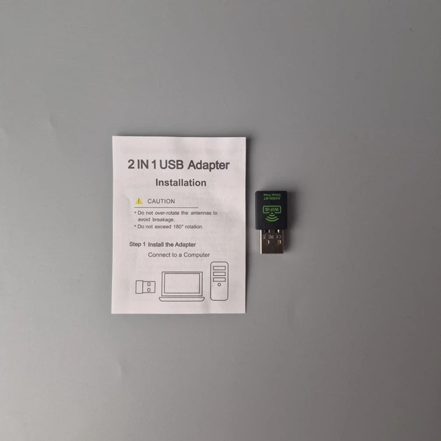 Bluetooth Wi-Fi адаптер для подключения ПК или ноутбука к Wi-Fi 2.4/5 ГГц и BT 5.4, 900 Mbps, USB 2.0, Windows - изображение 8