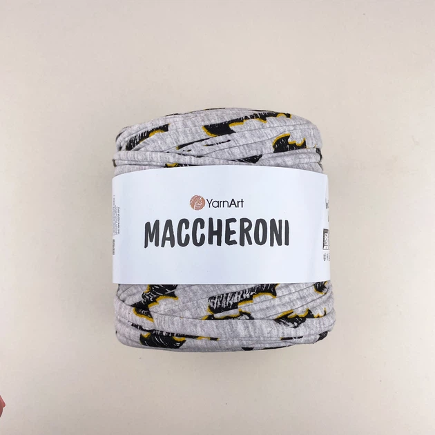 Пряжа YARNART Maccheroni трикотажна плоска для макраме в'язання декору та сумок сіра малюнок Бетмен (7980005) - Фото 4 Пряжа YARNART Maccheroni трикотажна плоска для макраме в'язання декору та сумок сіра малюнок Бетмен (7980005) - изображение 4