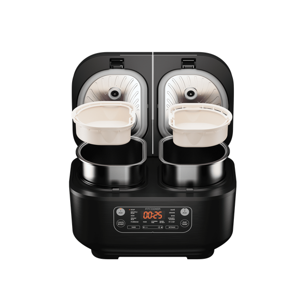 Мультиварка с двумя чашами FITCOOKER TWIN CHEF 3L, 3л, 10 программ - изображение 4