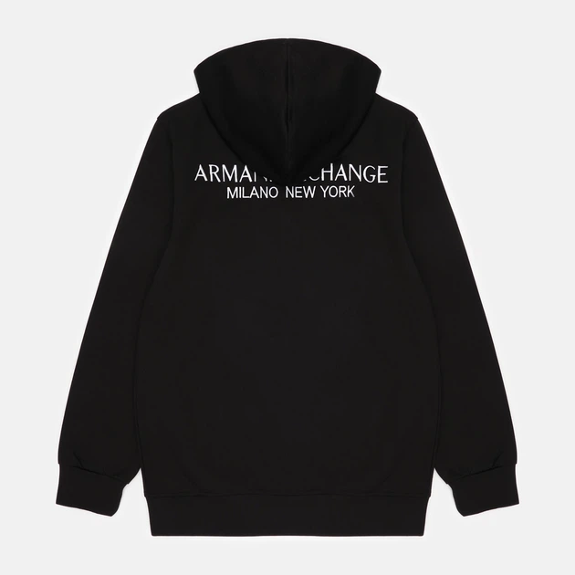 Мужская Кофта Зип-Худи Armani Exchange Zip Hoodie Черный 2026 М - Фото 2 Мужская Кофта Зип-Худи Armani Exchange Zip Hoodie Черный 2026 М - изображение 2
