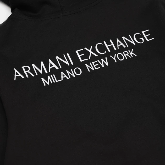 Мужская Кофта Зип-Худи Armani Exchange Zip Hoodie Черный 2026 S - Фото 4 Мужская Кофта Зип-Худи Armani Exchange Zip Hoodie Черный 2026 S - изображение 4