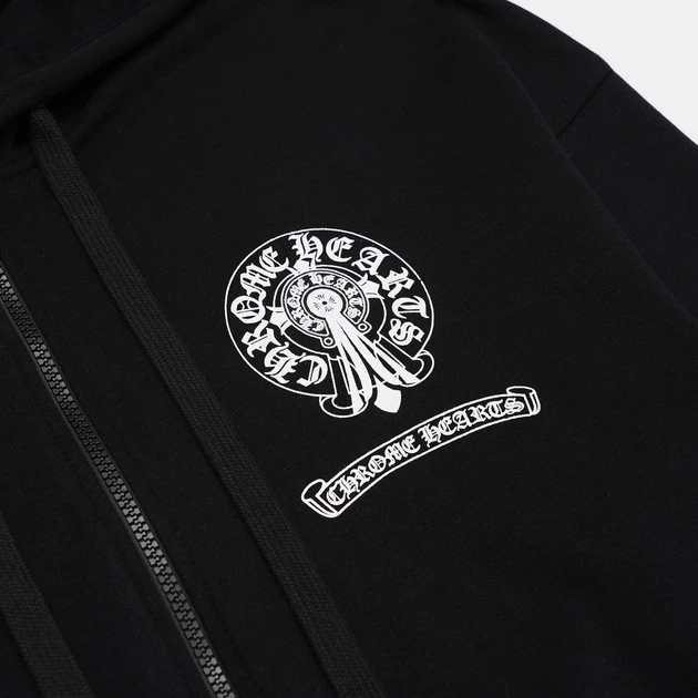 Мужская Кофта Зип-Худи Chrome Hearts Zip-Hoodie Черный 2026 М - Фото 3 Мужская Кофта Зип-Худи Chrome Hearts Zip-Hoodie Черный 2026 М - изображение 3