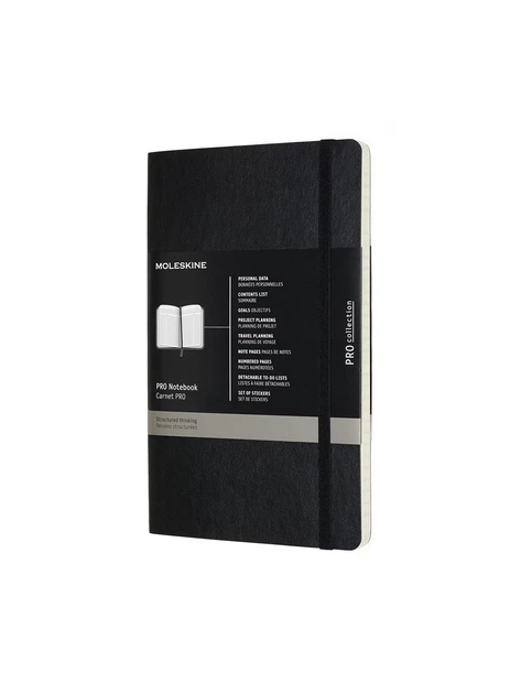 Записная книжка Недатированная Moleskine PRO средняя, Черная Мягкая (PROPFNTB3SBK) 8058647620787 - Фото 1 Записная книжка Недатированная Moleskine PRO средняя, Черная Мягкая (PROPFNTB3SBK) 8058647620787 - изображение 1