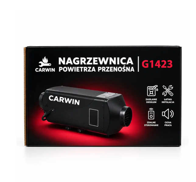 Автономный дизельный обогреватель CARWIN 9 кВт воздушный обогреватель 12 24 В вебасто 20–50 м2 автономка для авто с пультом ДУ дизельная печь 0,11–0,35 л ч с адаптером для гаража мастерской помещений - изображение 7