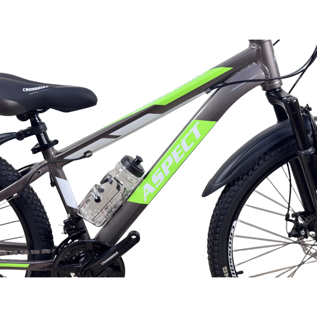 Велосипед CrossBike 24" Aspect 2026 Рама 11" темно-сірий - зображення 4