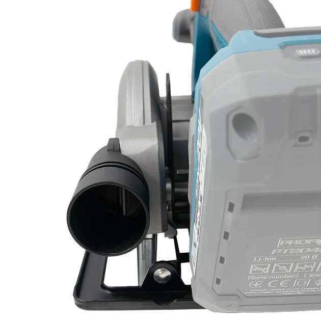 Акумуляторна дискова пила PROFI-TEC PPCA1620 (20 В, безщітковий двигун, 165 мм, пропил 45° / 90°: 45 мм / 59 мм) без АКБ та ЗП, коробка, диск (008112) - Фото 2 Акумуляторна дискова пила PROFI-TEC PPCA1620 (20 В, безщітковий двигун, 165 мм, пропил 45° / 90°: 45 мм / 59 мм) без АКБ та ЗП, коробка, диск (008112) - изображение 2