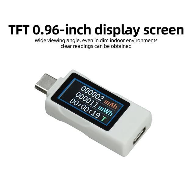 Тестер USB Type-C ZFX-1004CC цифровой измеритель напряжения и тока с TFT дисплеем - Фото 5 Тестер USB Type-C ZFX-1004CC цифровой измеритель напряжения и тока с TFT дисплеем - изображение 5