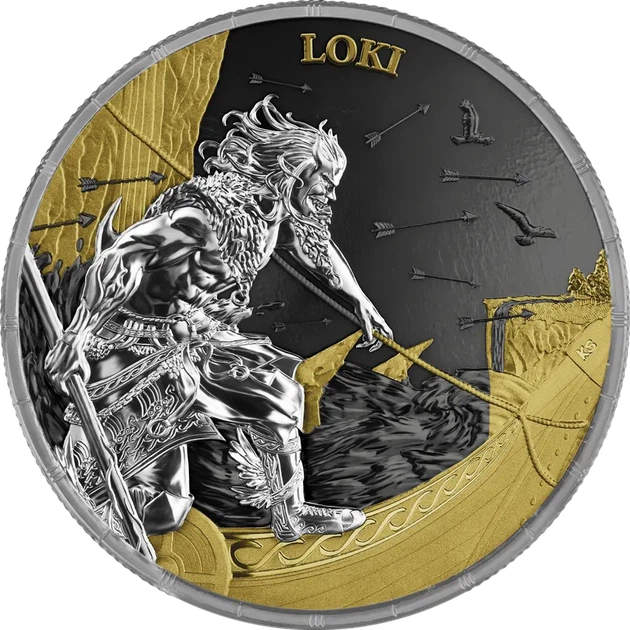 Колекційний набір срібних монет “Ragnarök: Loki & Heimdall Geminus - Локі та Хеймдалл” 2025 рік - изображение 2