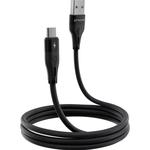 Кабель Proove Soft Silicone USB to Micro 2.4A 1m Black (CCSO20001301) - зображення 2