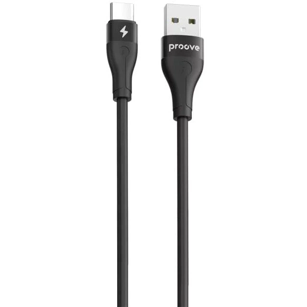 Кабель Proove Soft Silicone USB to Type-C 3A 2m Black (CCSO20001221) - Фото 1 Кабель Proove Soft Silicone USB to Type-C 3A 2m Black (CCSO20001221) - зображення 1
