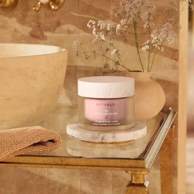 Крем зволожуючий для тіла Rituals The Ritual Of Sakura Rice Milk Cherry Blossom Body Cream 220 мл - изображение 2