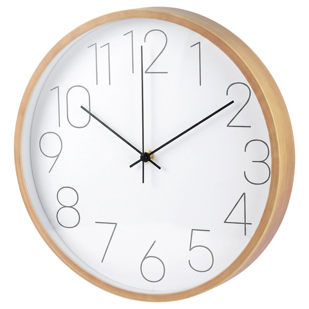 Zegar ścienny Excellent Houseware 30 cm biały 568202 (8721037038232) - obraz 2
