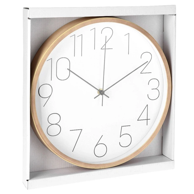 Zegar ścienny Excellent Houseware 30 cm biały 568202 (8721037038232) - obraz 3