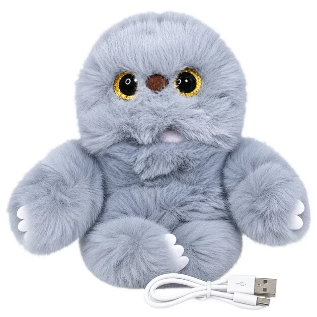 Інтерактивна м’яка іграшка повторюшка, від USB, Mirumi, Сіра / Дитяча іграшка-антистрес / Плюшева іграшка - изображение 4