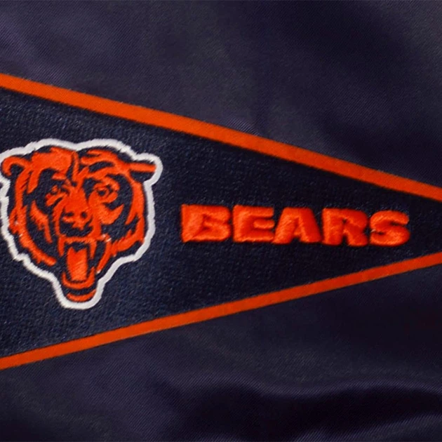 Куртка чоловіча Pro Standard Navy Chicago Bears XXL Синя - зображення 6