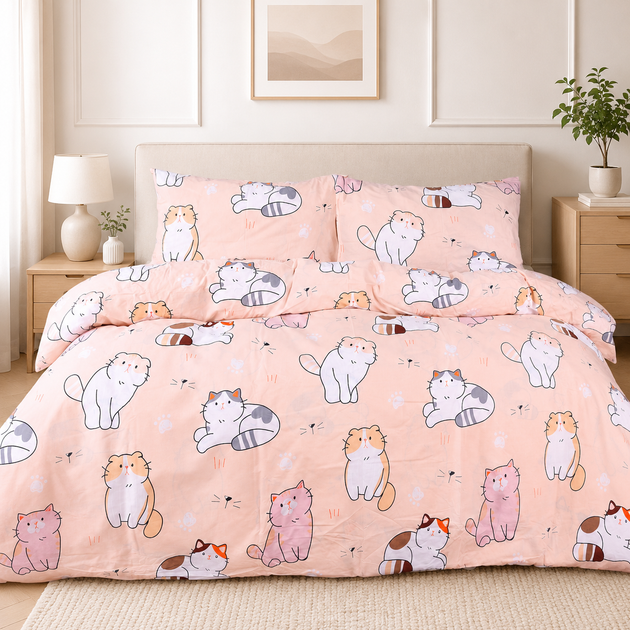Простынь Ranforce Elite 17-0665 Cream Kittens 150*220 - изображение 2