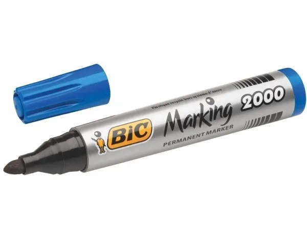 Набір маркерів перманентних BIC 2000 ECO 1.7 мм Синій 12 шт (3086122000064) - Фото 1 Набір маркерів перманентних BIC 2000 ECO 1.7 мм Синій 12 шт (3086122000064) - зображення 1