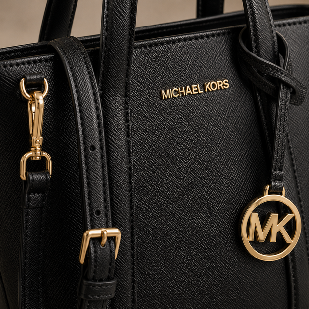 Женская сумка MICHAEL KORS Pratt Small Tote Bag (35R4G0CT1I) BLACK - Фото 4 Женская сумка MICHAEL KORS Pratt Small Tote Bag (35R4G0CT1I) BLACK - изображение 4