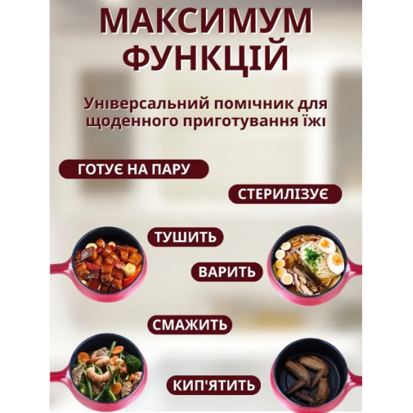 Электрическая кастрюля с пароваркой TOPA Электрокастрюля 1.5 л 450-600 Вт AND LY-1095 - изображение 8