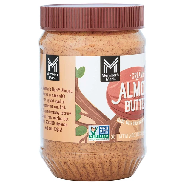 Member's Mark Creamy Almond Butter 680 г Мигдальна паста кремова для намазування Мемберс Марк з обсмаженого мигдалю - зображення 2