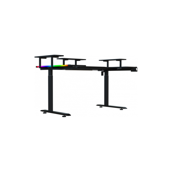 Геймерский компьютерный стол c электро-регулировкой высоты GT Racer TY-1682 (160x60-100x72-117) Black - Фото 3 Геймерский компьютерный стол c электро-регулировкой высоты GT Racer TY-1682 (160x60-100x72-117) Black - изображение 3