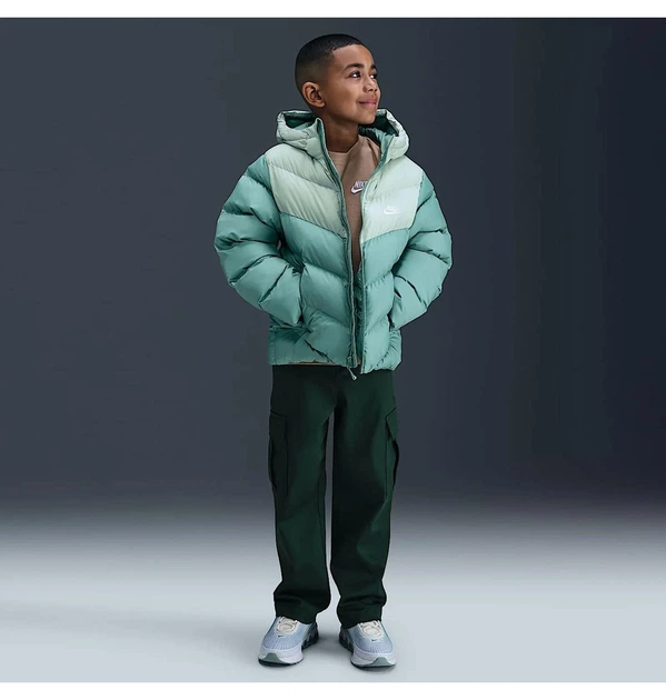 Куртка дитяча Nike K Nsw Tf Adp Puffer Colorblock XL зріст 164 см Зелений IB6164-017 - зображення 7