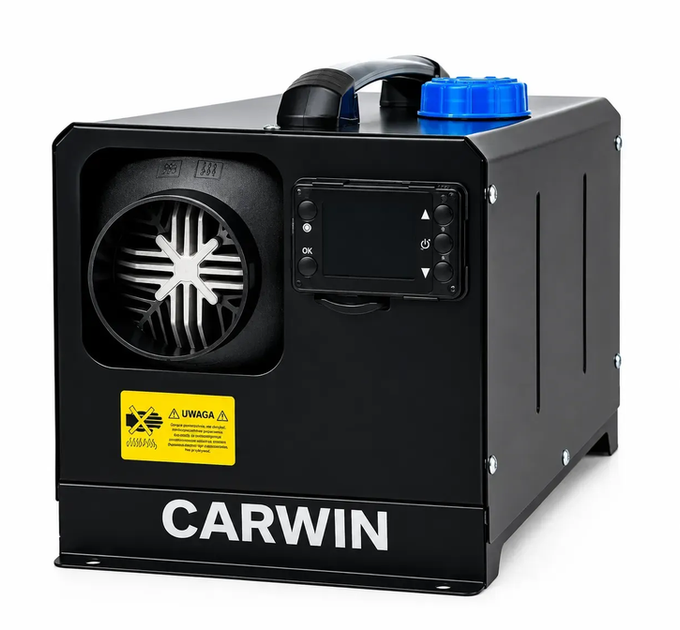 Автономный дизельный обогреватель CARWIN 12 кВт Webasto 12/24 В воздушный обогреватель с пультом ДУ расход 0,1–0,35 л/ч переносная автономка для автомобиля гаража мастерской склада помещений 20–50 м² - изображение 4
