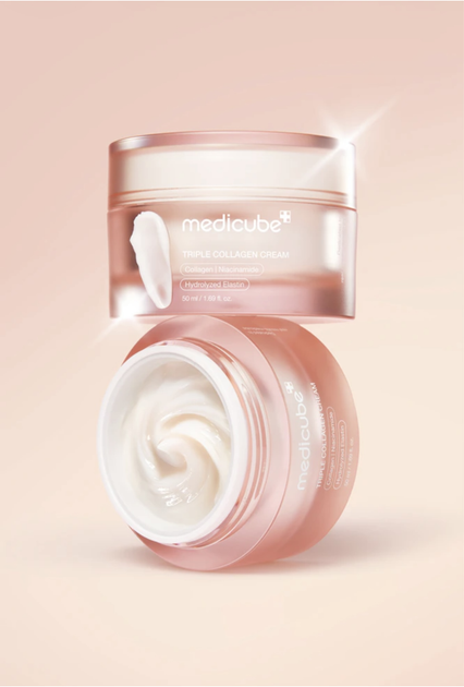 Ультраувлажняющий и укрепляющий коллагеновый крем Medicube Triple Collagen Cream 50 ml - Фото 2 Ультраувлажняющий и укрепляющий коллагеновый крем Medicube Triple Collagen Cream 50 ml - изображение 2