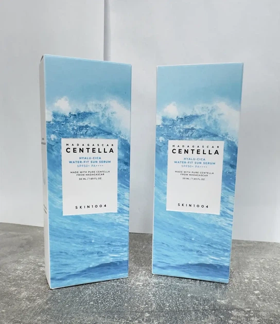 Сонцезахисна крем сироватка Skin1004 Madagascar Centella Hyalu-Cica Water-Fit Sun Serum SPF50+ 50 мл - Фото 2 Сонцезахисна крем сироватка Skin1004 Madagascar Centella Hyalu-Cica Water-Fit Sun Serum SPF50+ 50 мл - зображення 2